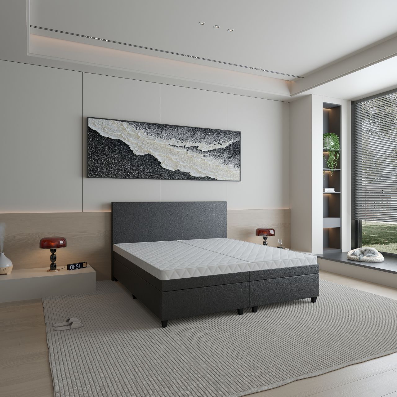 Stockholm Luxe Boxspringoptik Split Wasserbett