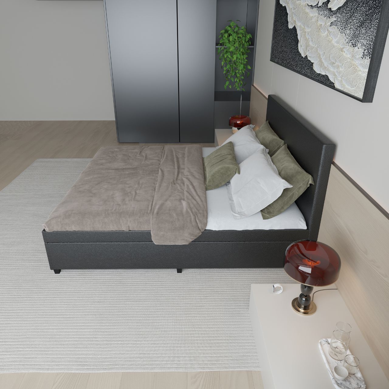 Stockholm Luxe Boxspringoptik Split Wasserbett