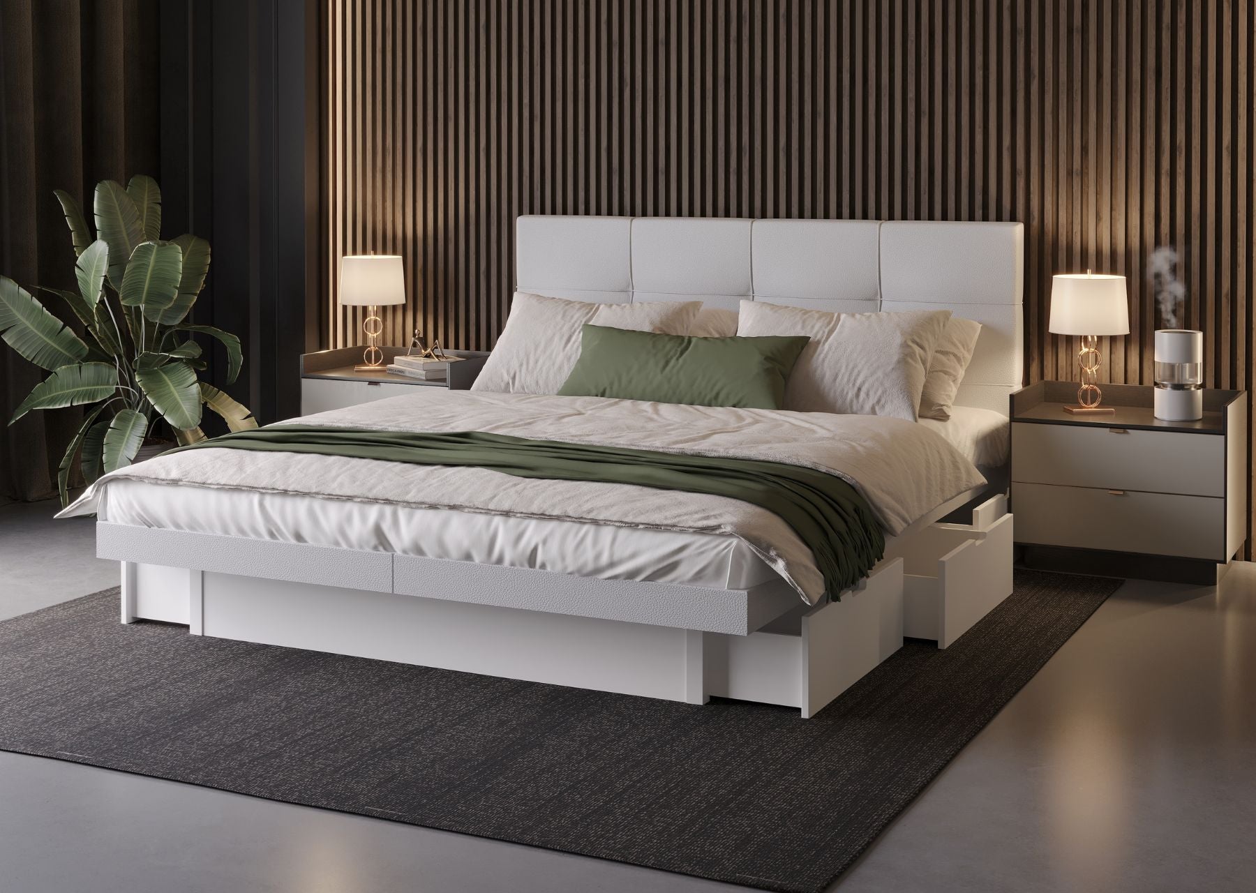 Wasserbetten mit Stauraum