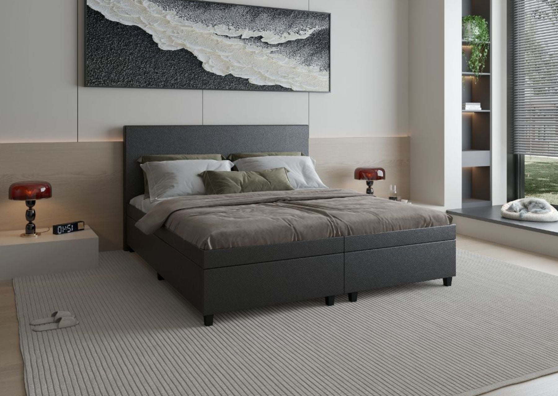 Wasserbetten in Boxspringoptik