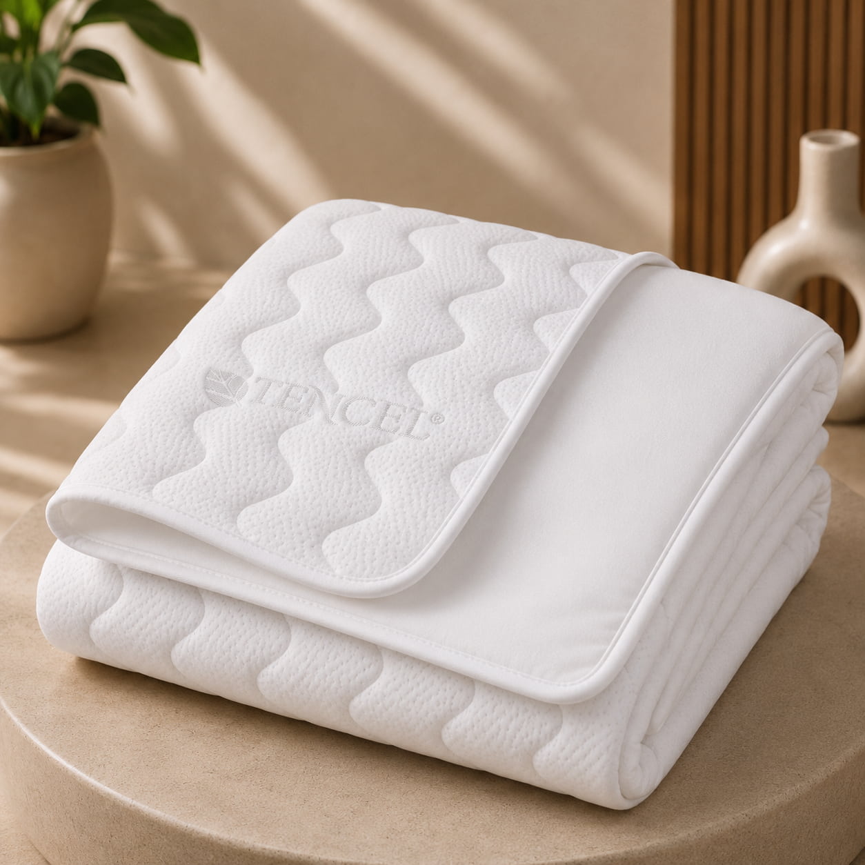 Basic Bezug für Wasserbetten – TENCEL Naturfaser, pflegeleicht & milbenschützend | OCEANDREAMS
