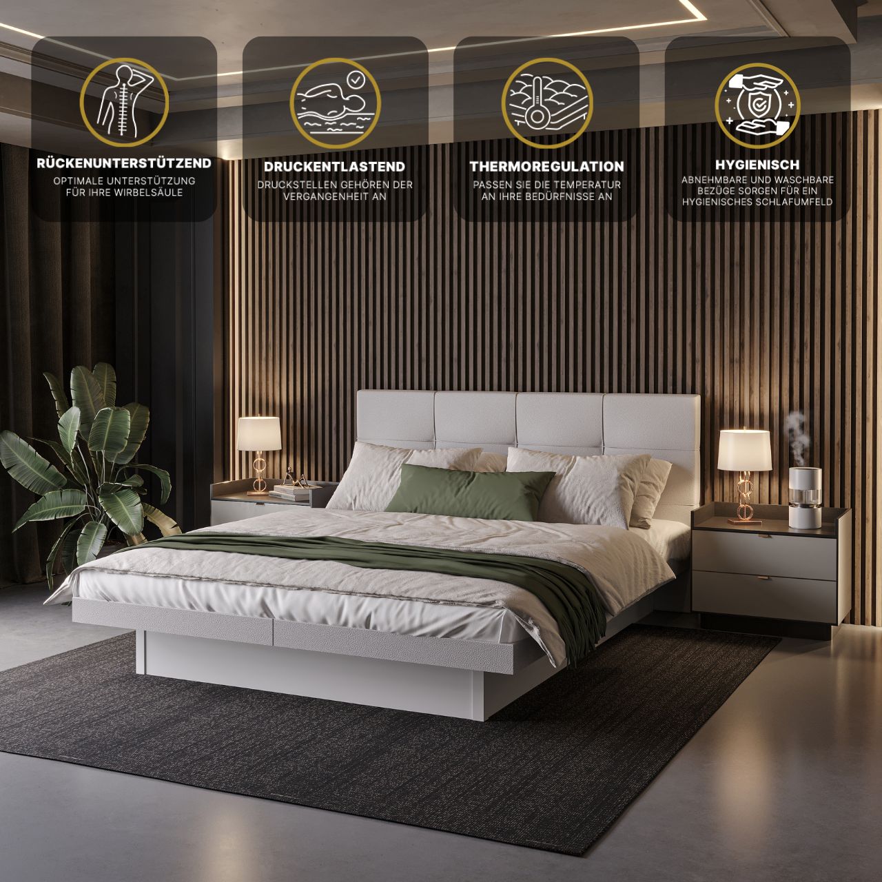 Split-Bettrahmen Wasserbett