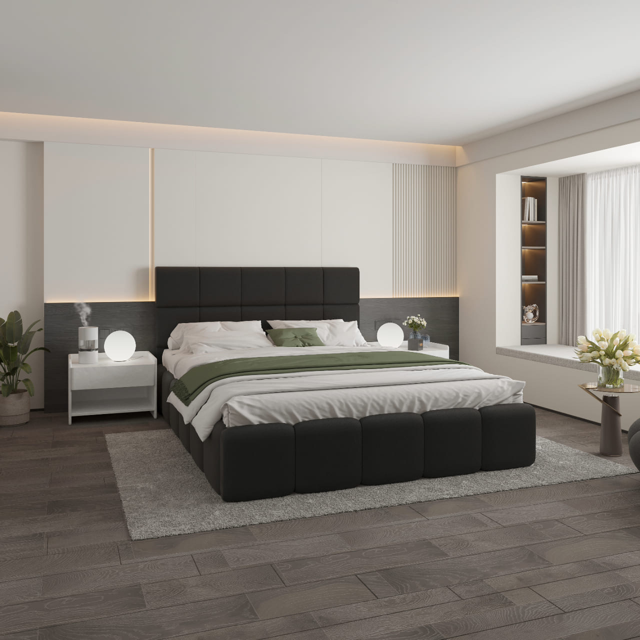 Saranda Polsteroptik Wasserbett