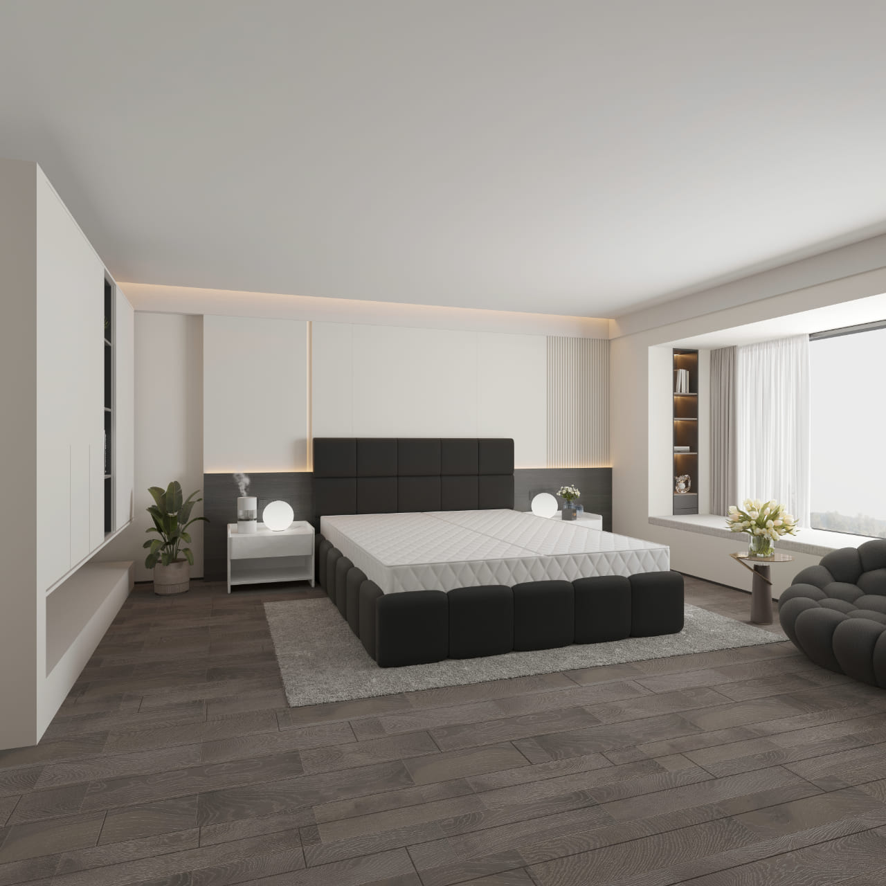 Saranda Polsteroptik Wasserbett