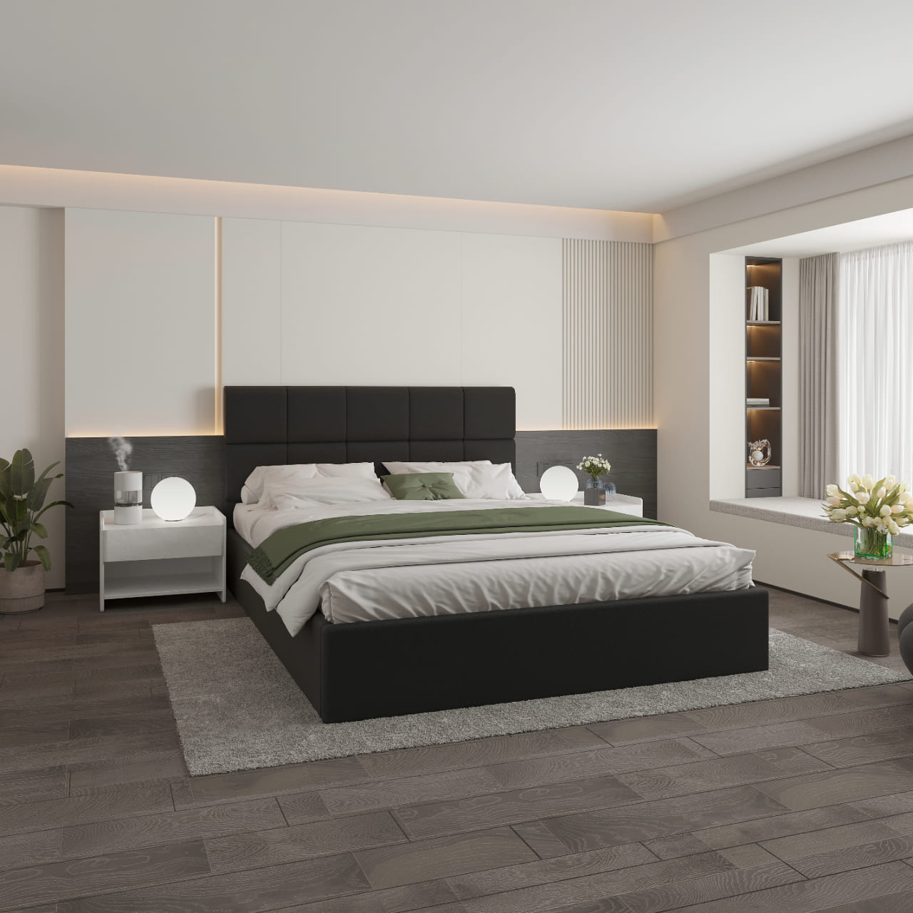 Vlora Polsteroptik Wasserbett