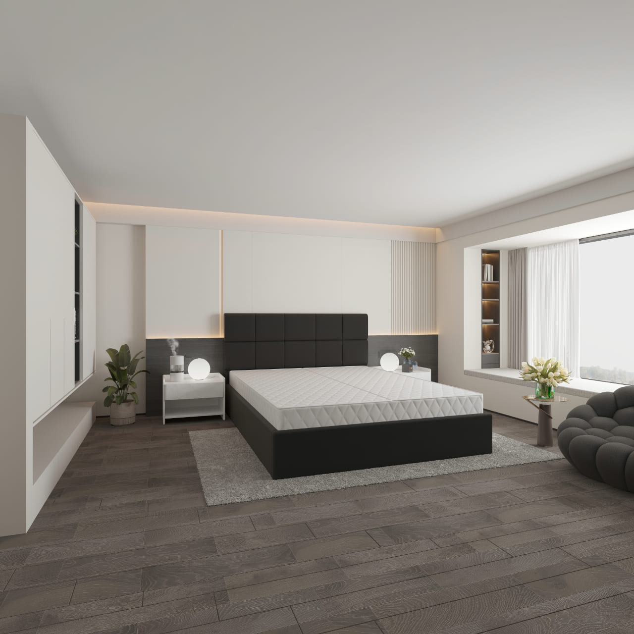 Vlora Polsteroptik Wasserbett