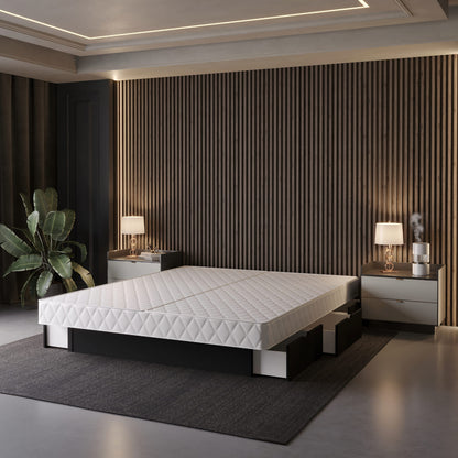 Klassisches Wasserbett mit Stauraum